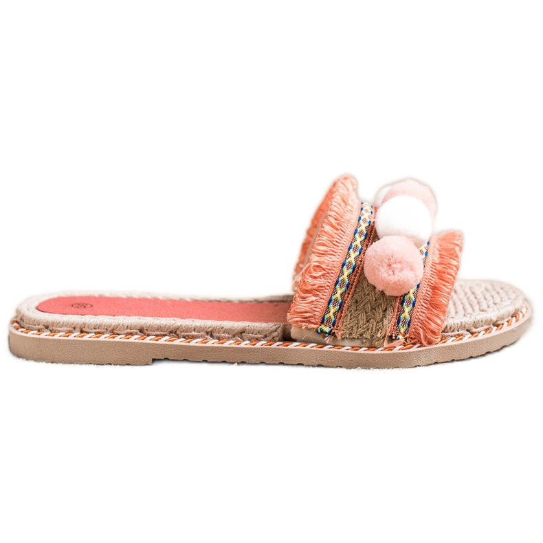 SHELOVET Tossut, joissa pomponit oranssi