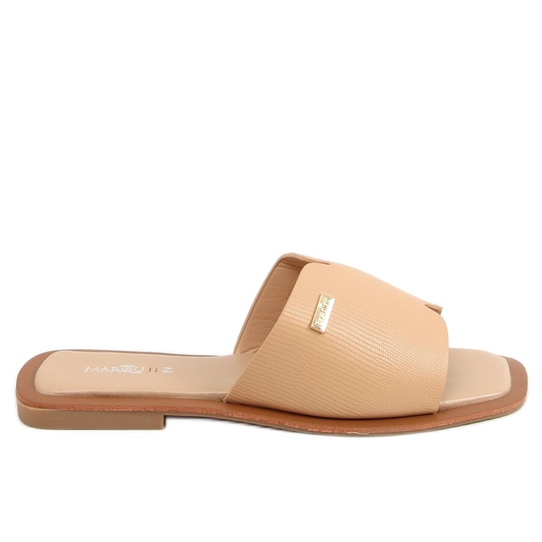 Naisten beige tossut 3526 Camel
