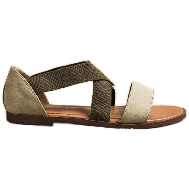 Mukavat Slip-On-sandaalit, Sergio Leonen vihreä