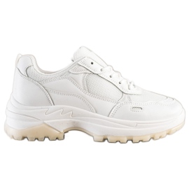 SHELOVET Valkoiset Mesh -lenkkarit valkoinen