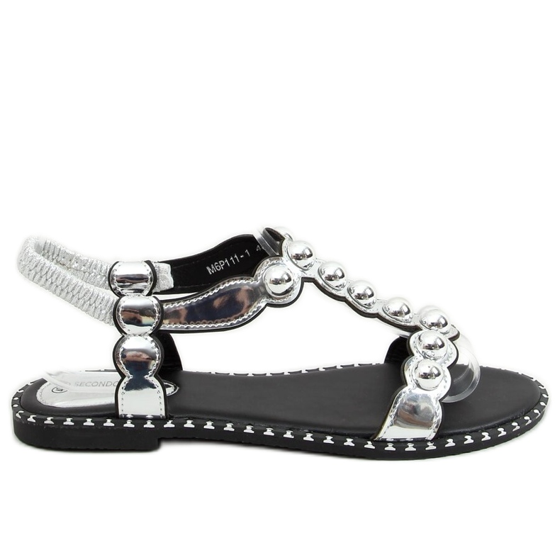 Hopeiset naisten sandaalit M6P111-1 Hopea