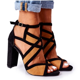 PS1 Mokkanahkaiset sandaalit Camel Emolly Barissa ruskea musta PS1 Mokkanahkaiset sandaalit Camel Emolly Barissa ruskea musta