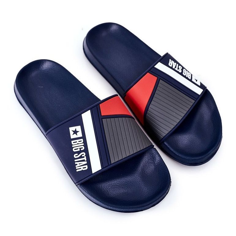 Miesten Big Star HH174837 Tummansiniset tossut laivastonsininen