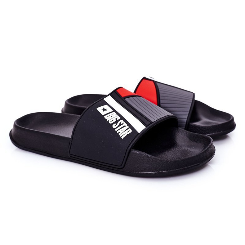 Miesten Black Big Star HH174836 -tossut musta