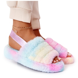 PS1 Karvaiset tossut värikkäällä lumihiutalealustalla monivärinen PS1 Karvaiset tossut värikkäällä lumihiutalealustalla monivärinen