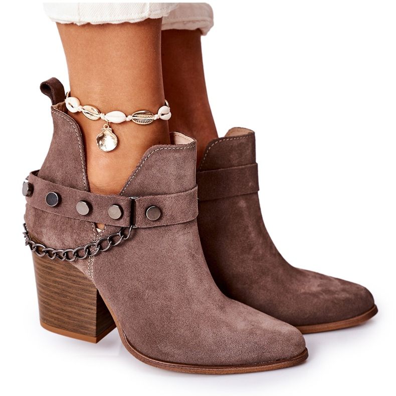 Lewski Shoes Velour -saappaat baarissa Lewski -kengät 2880 ruskea