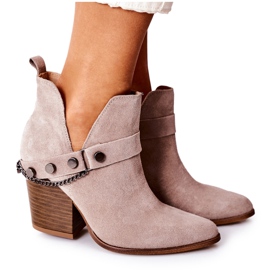 Mokkanahkakengät baarissa Lewski Shoes 2880 Cappuccino beige