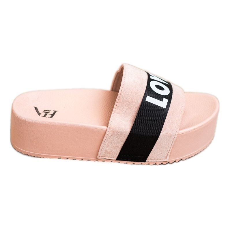 SHELOVET Tossut rakkausalustalla vaaleanpunainen