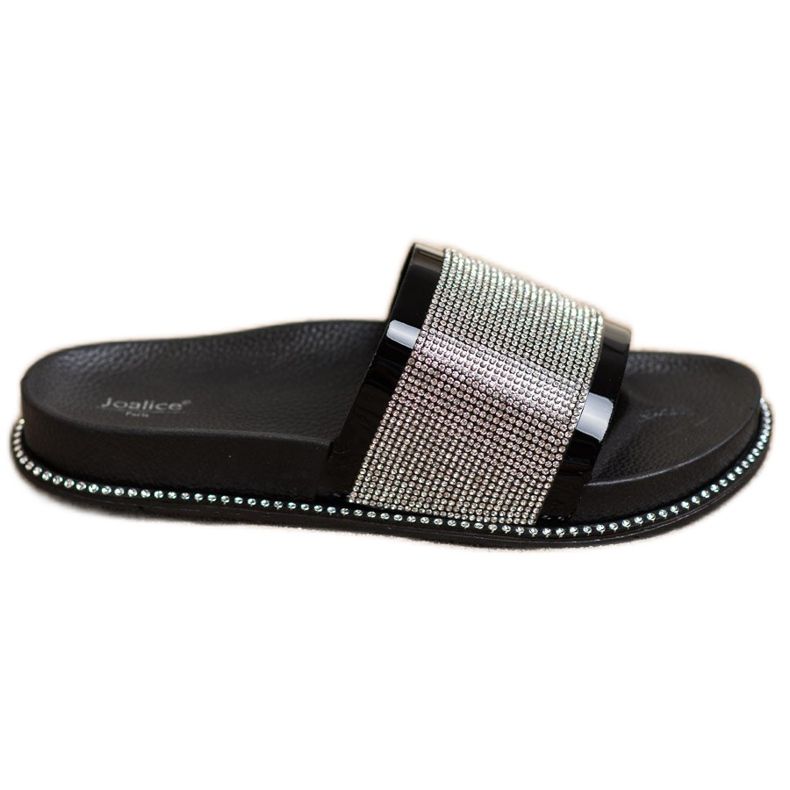 SHELOVET Kiiltävät mustat tossut