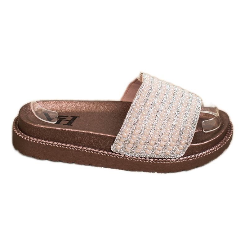 SHELOVET Tossut alustalla, jossa on kuutiometriä beige kultainen