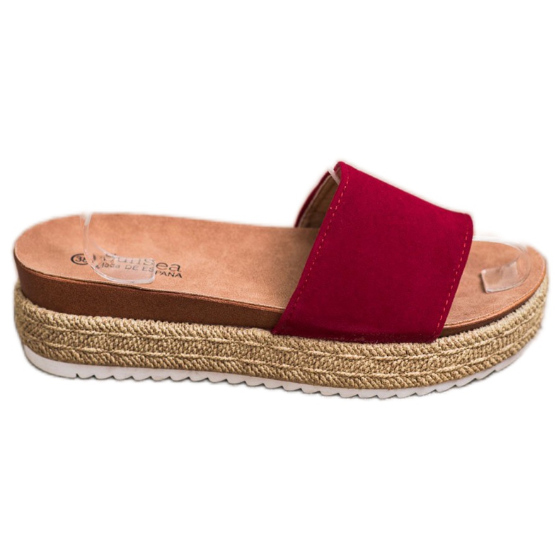 SHELOVET Klassiset tossut alustalla punainen