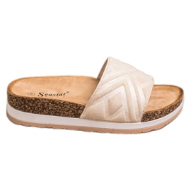 Seastar Klassiset mokkanahkatossut beige