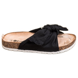 Forever Folie Mukavat tekstiilitossut musta