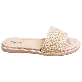 SHELOVET Rento punottu tossut beige