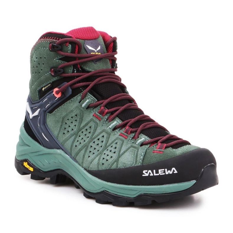 Salewa Ws Alp Trainer 2 Mid Gtx W 61383-5085 vaelluskengät musta vihreä