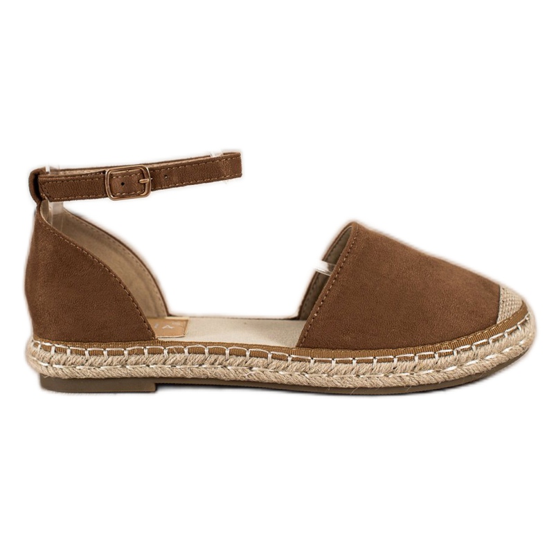 Kayla Ruskeat espadrillit soljella