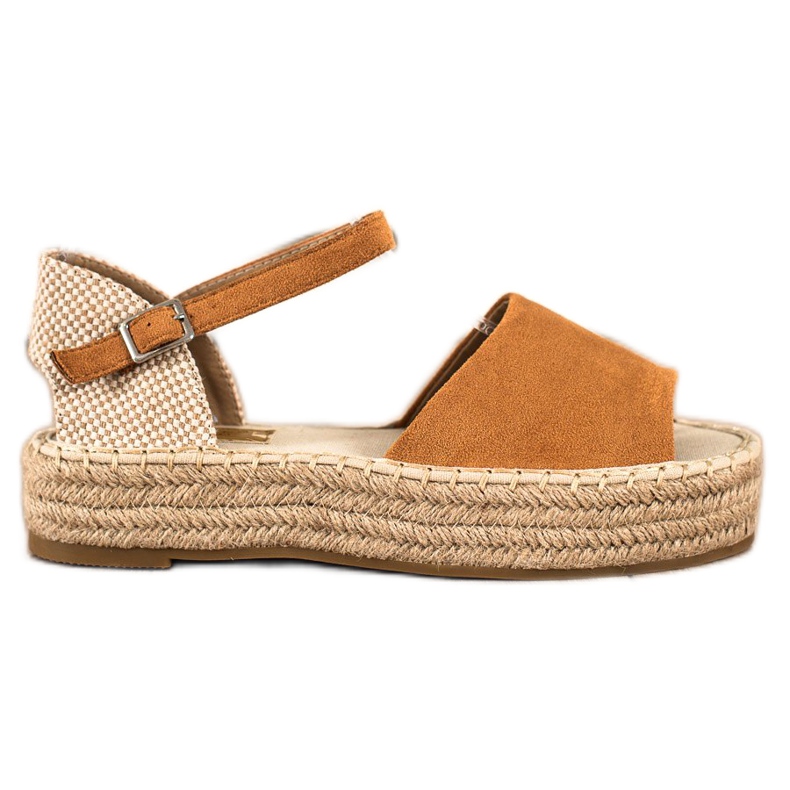 Bestelle Avaa varpaiden espadrillit beige ruskea