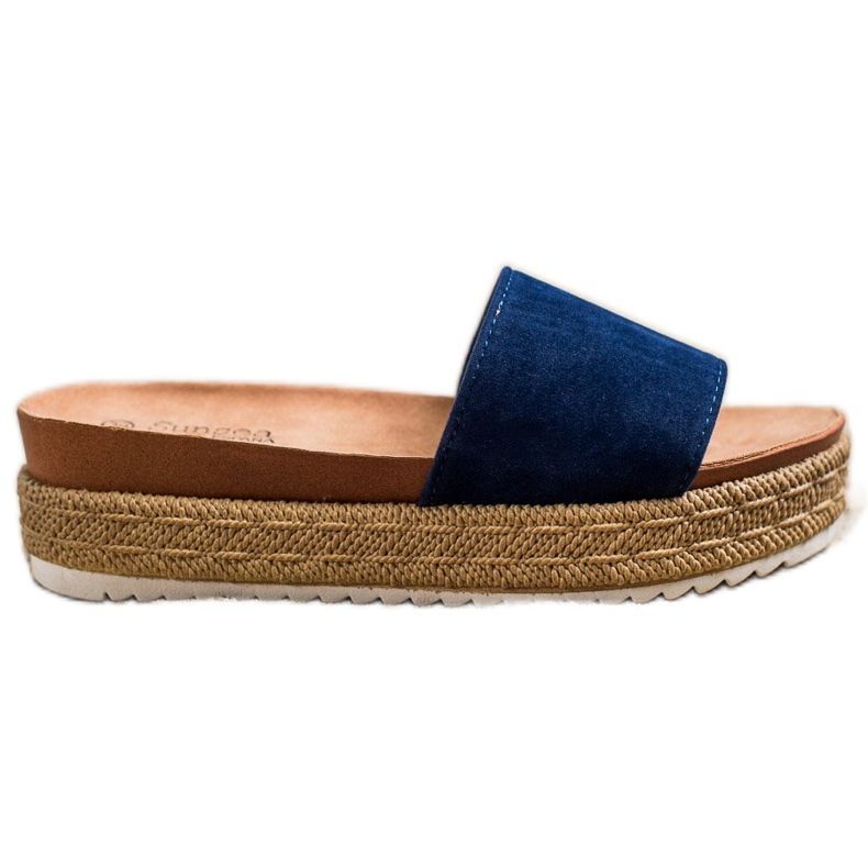 SHELOVET Klassiset tossut alustalla sininen