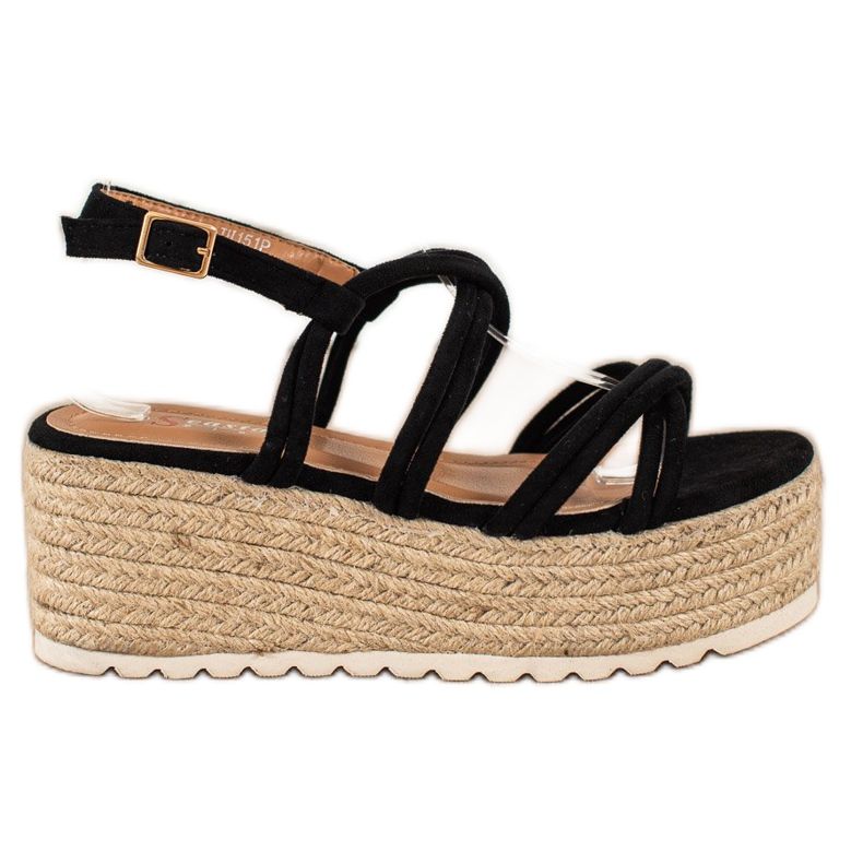 Seastar Espadrilles On Wedge Sandaalit musta Seastar Espadrilles On Wedge Sandaalit musta