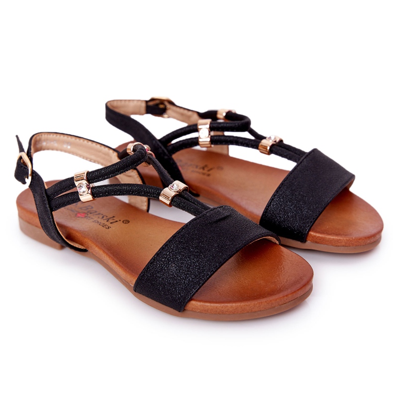 S.Barski Lasten sandaalit S. Bararski Comfort Black musta