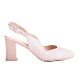 Marco Shoes 1071P vaaleanpunaiset sandaalit, joissa on glitteriä iholla vaaleanpunainen