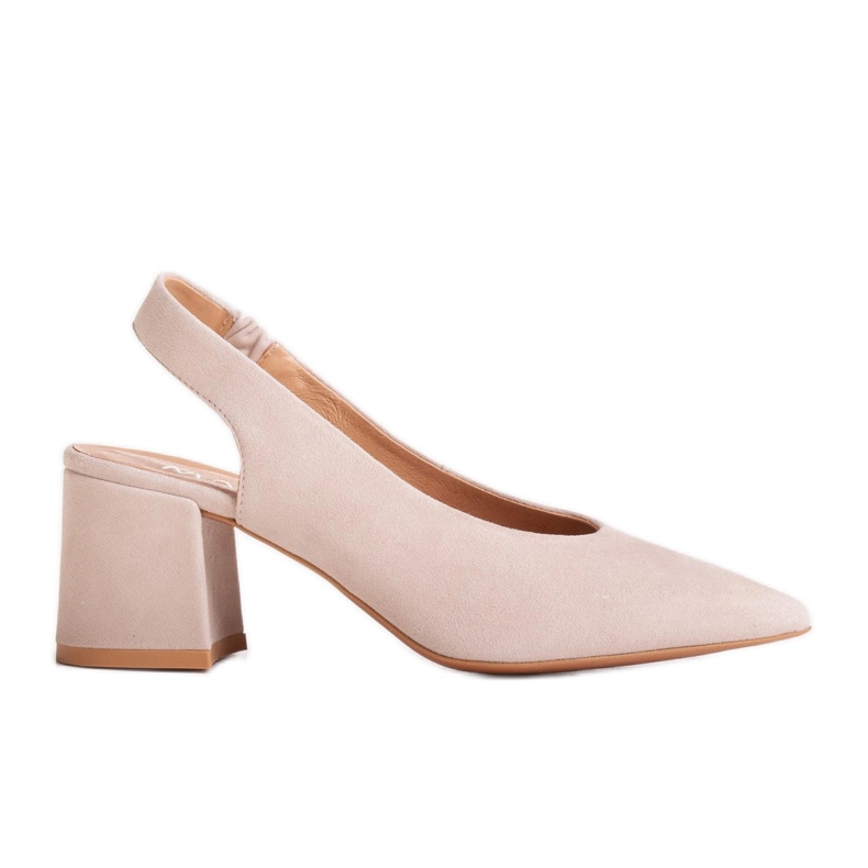 Marco Shoes Beige sandaalit 1501P hihnalla ja kumilla