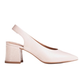 Marco Shoes Beige sandaalit 1501P hihnalla ja kumilla