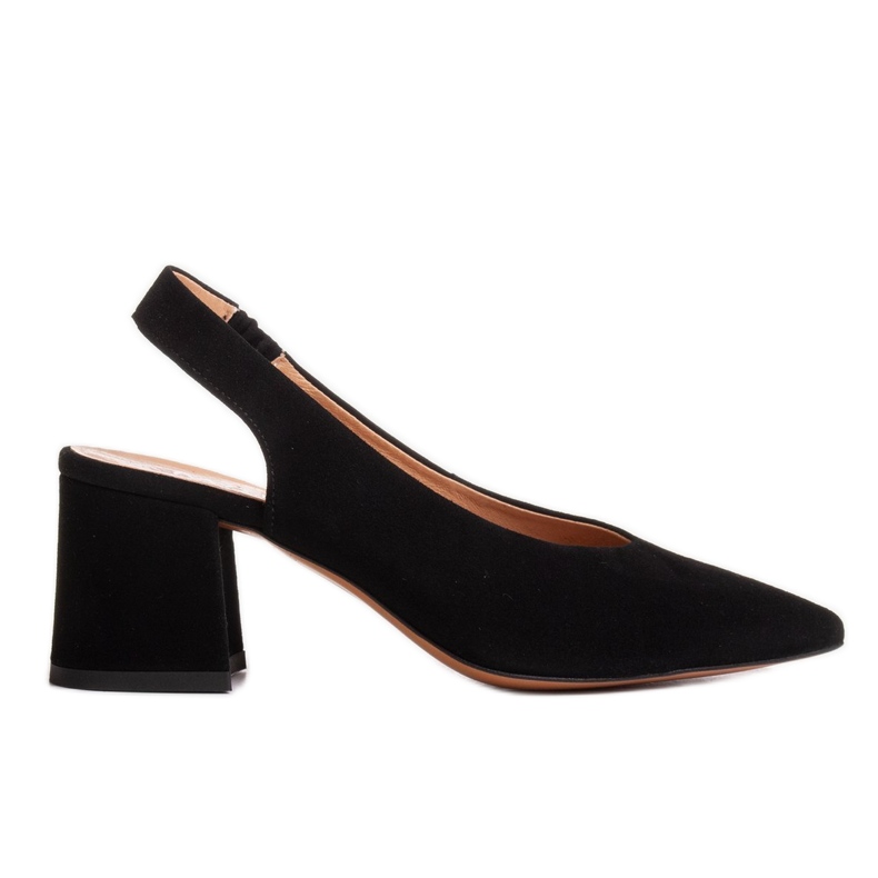 Marco Shoes Mustat sandaalit 1501P hihnalla ja kumilla