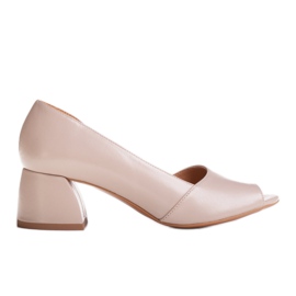 Marco Shoes Nahka sandaalit beige 1505P