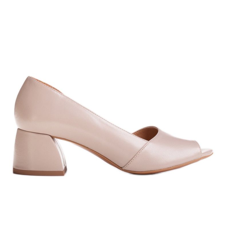 Marco Shoes Nahka sandaalit beige 1505P