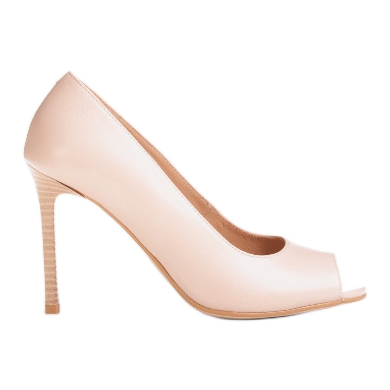 Marco Shoes 1581P beige sandaalit korkealla korolla