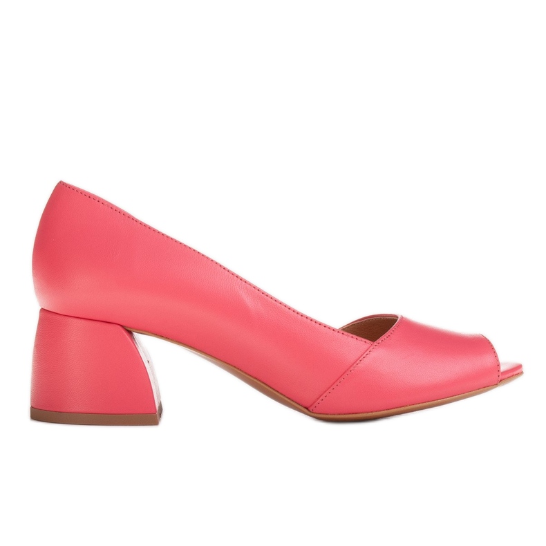 Marco Shoes Pumput, joissa on avoin puoli punainen