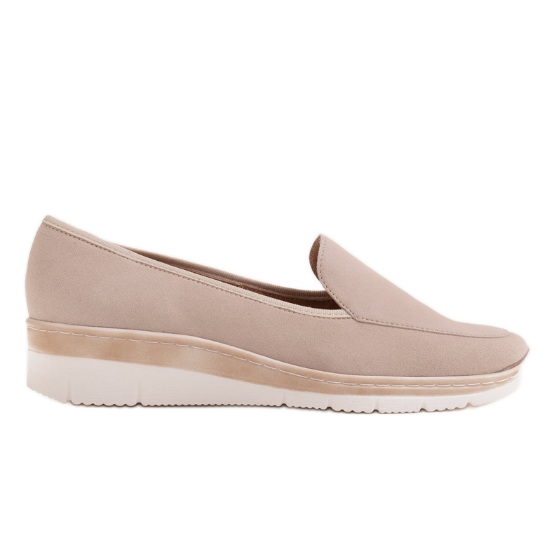 Radoskór Mukavat matalat kiilakengät leveämmälle jalalle beige