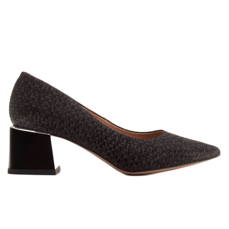 Marco Shoes Tyylikkäät pumput säämiskänahkaa musta