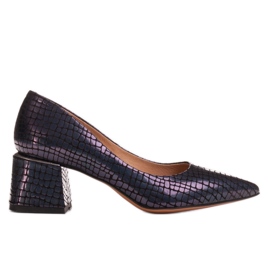 Marco Shoes Tyylikkäät pumput säämiskänahkaa laivastonsininen