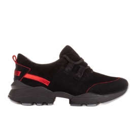 Marco Shoes Urheilukengät, jotka on valmistettu korkealaatuisesta luonnollisesta mokasta musta