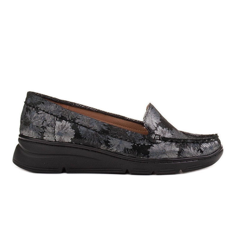 Radoskór Mukavat mustat naisten kengät leveämmälle jalalle