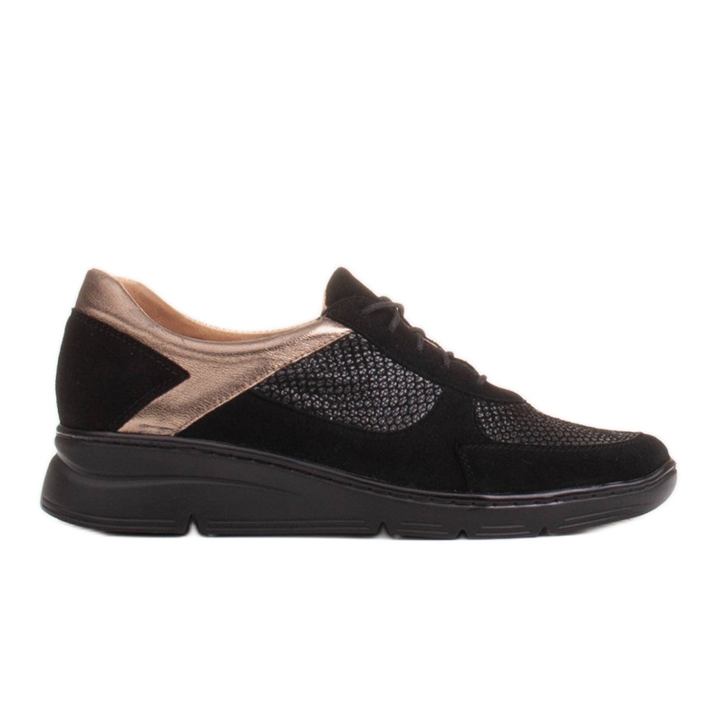 Radoskór Mukavat kengät leveämmälle jalalle kevyellä pohjalla musta