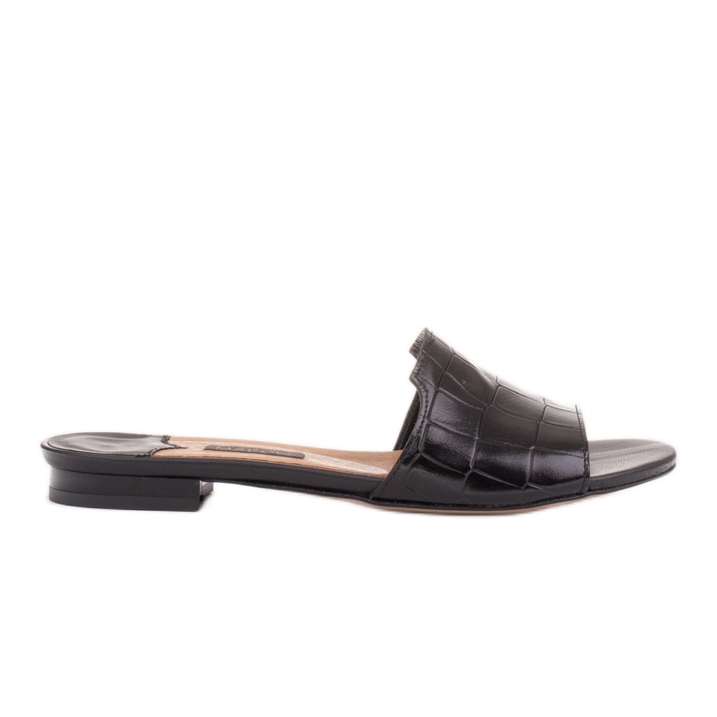 Marco Shoes Tyylikkäät naisten mustat nahkatossut