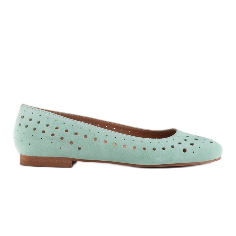 Marco Shoes Naisten ballerinat, joiden päällissä on rei'itys vihreä