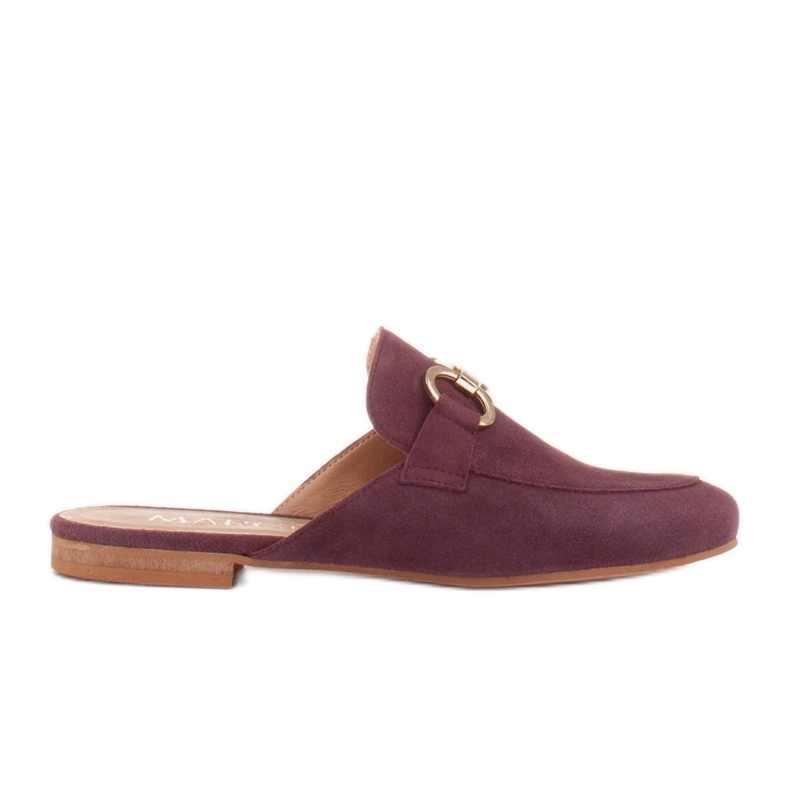 Marco Shoes Naisten mokkanahkatossut, joissa koriste punainen monivärinen