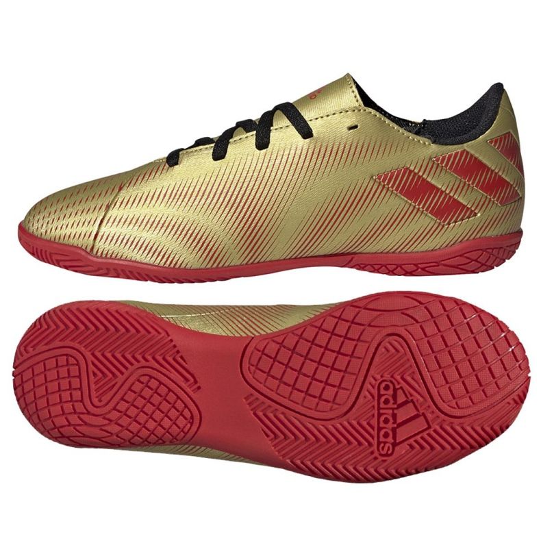 Adidas Nemeziz Messi.4 Jr FY0811 jalkapallokengät kultainen kultainen