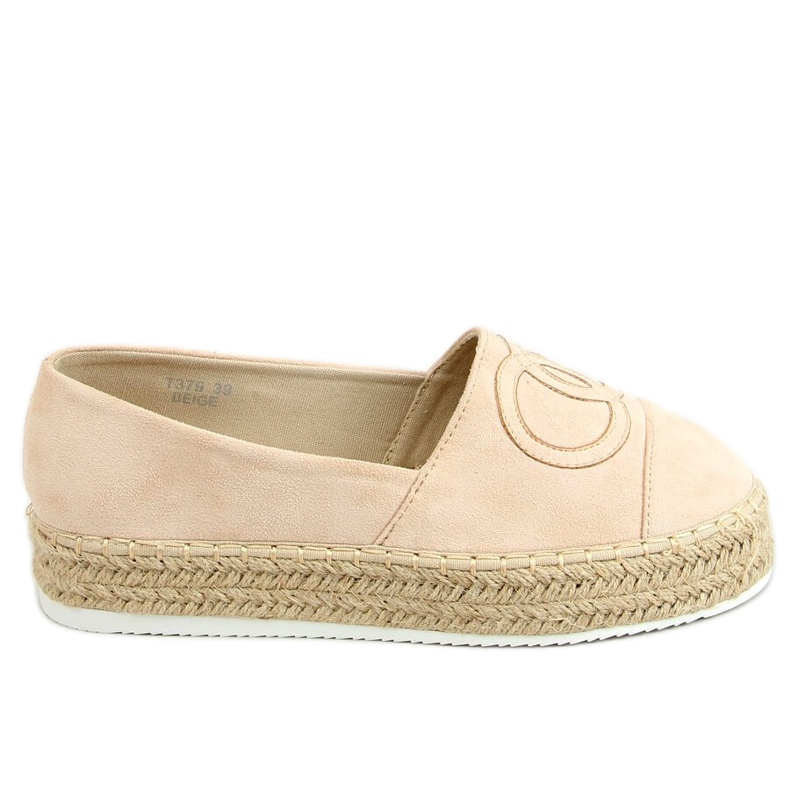 T379P Beige beige espadrillit