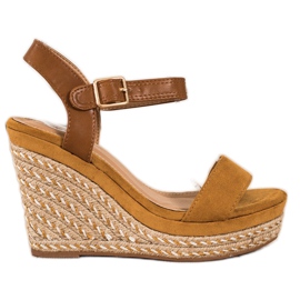 SHELOVET Espadrilles On Wedge Sandaalit ruskea SHELOVET Espadrilles On Wedge Sandaalit ruskea