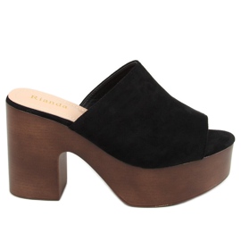 Musta F8202 Musta tukkii tossut