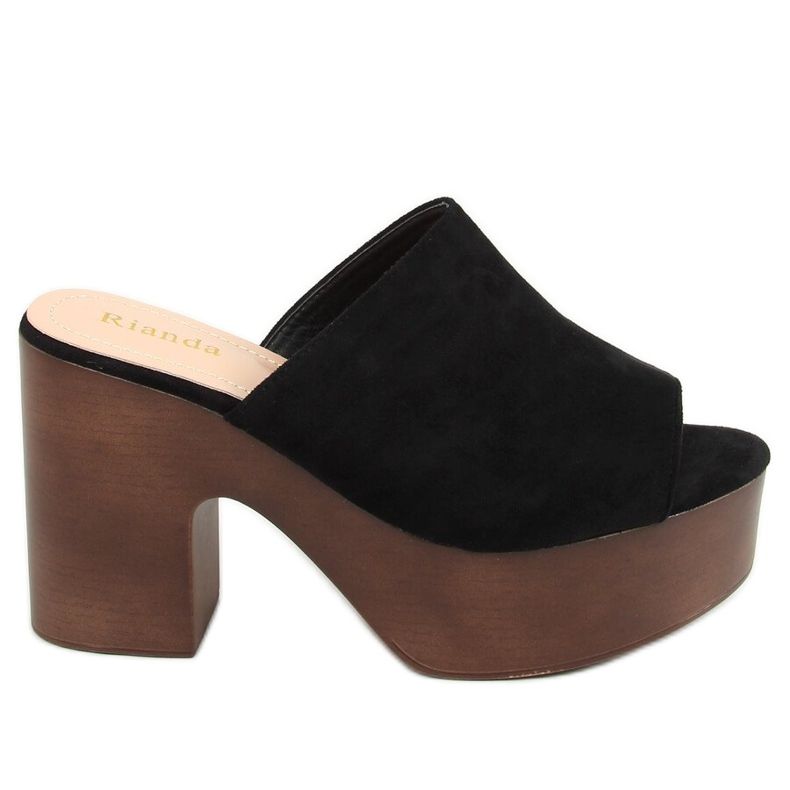 Musta F8202 Musta tukkii tossut