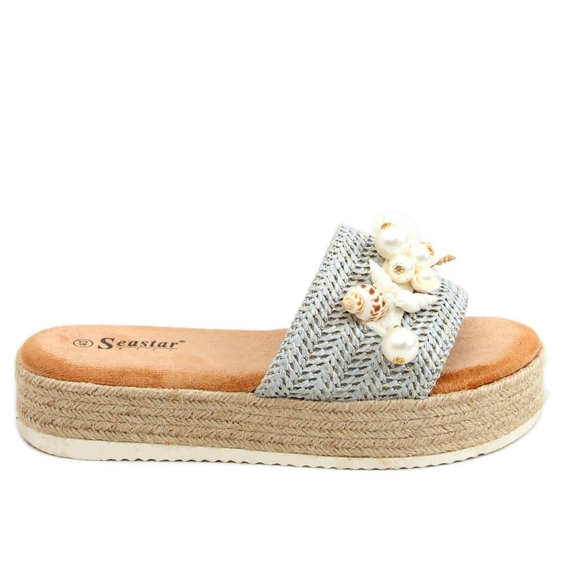 Siniset espadrillot kuorineen CK117P Sininen