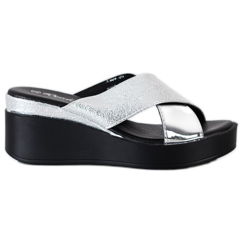 Weide Hopeiset kiilatossut hopea