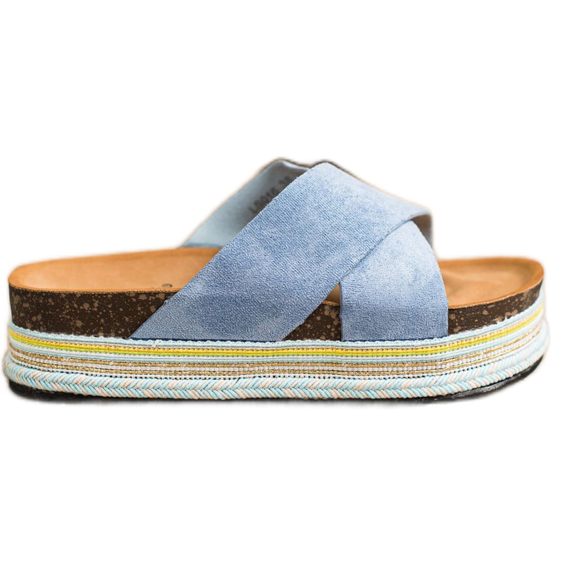 SHELOVET Siniset mokkanahkatossut sininen