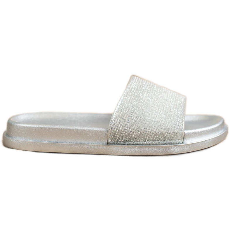 SHELOVET Kiiltävät hopeiset tossut hopea